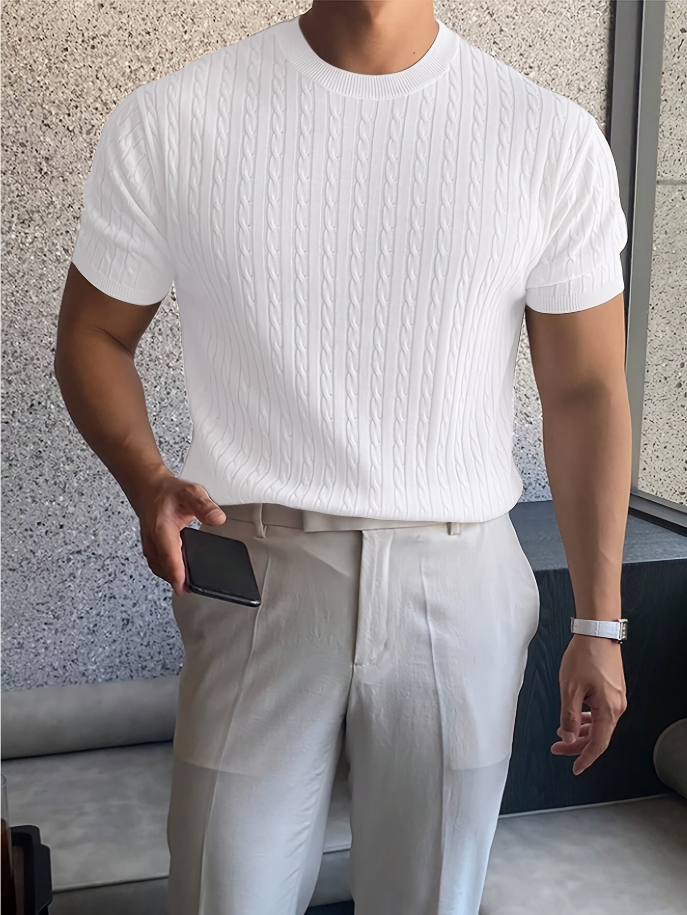 MAISON VELDT® shortsleave knitwear sweater