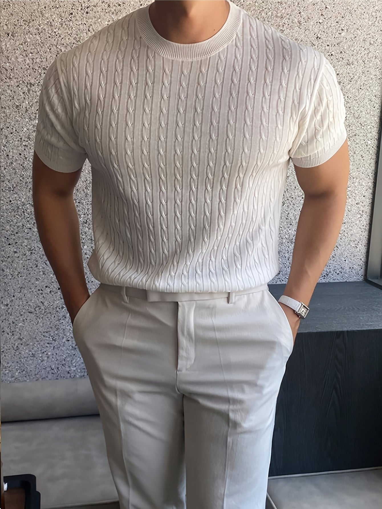 MAISON VELDT® shortsleave knitwear sweater