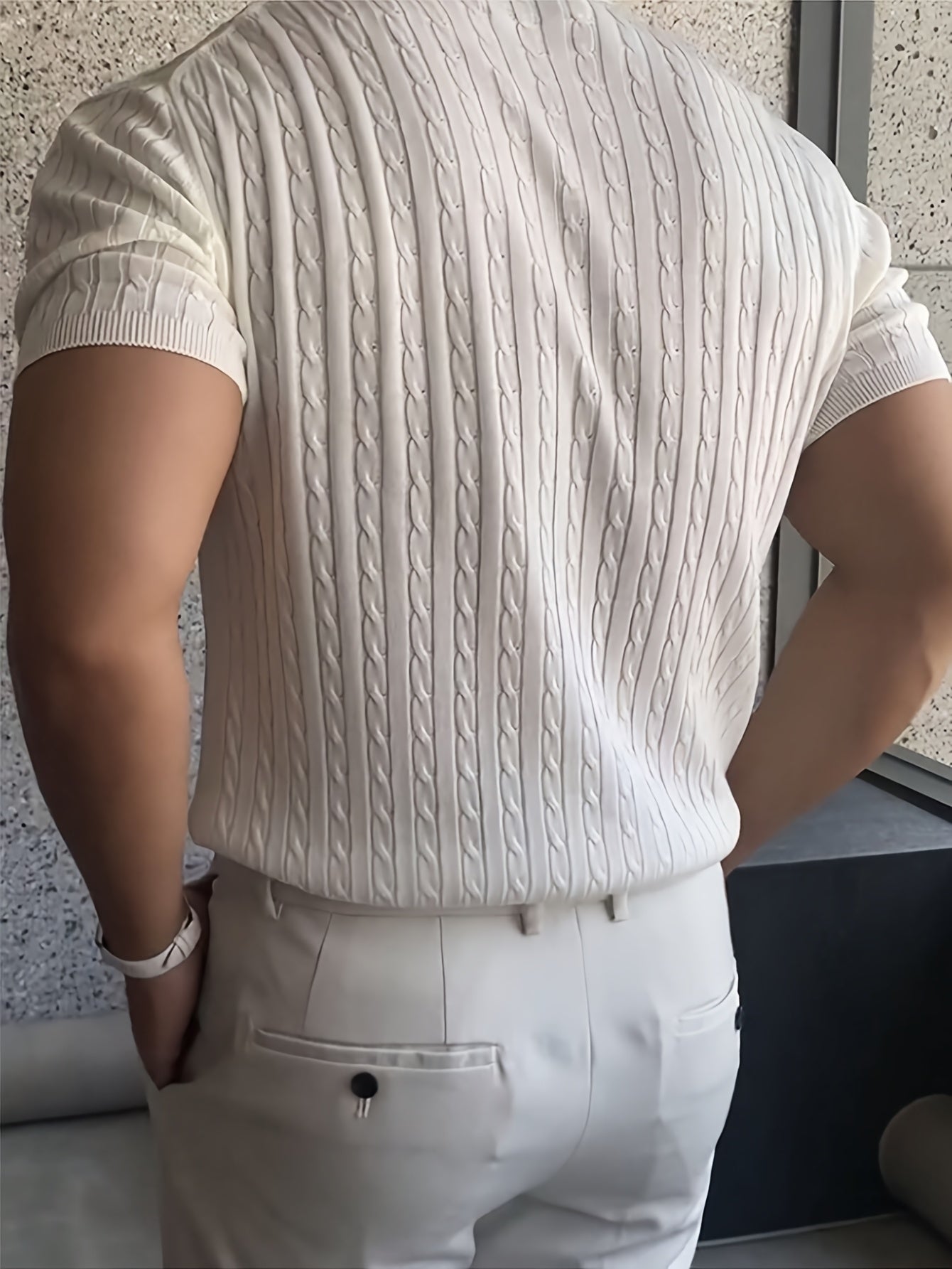 MAISON VELDT® shortsleave knitwear sweater