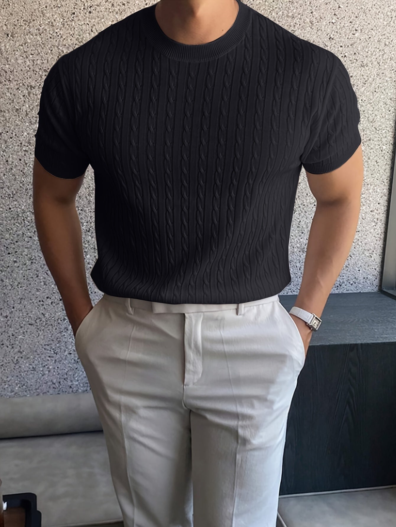 MAISON VELDT® shortsleave knitwear sweater